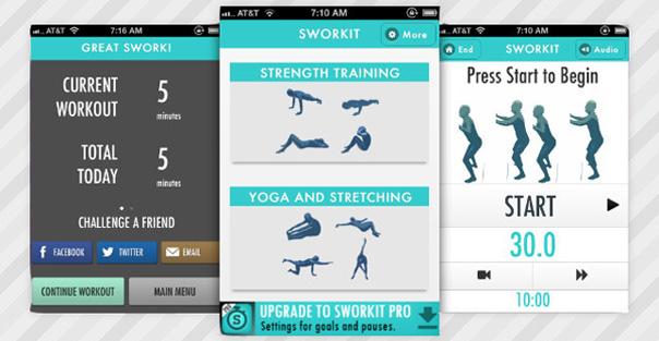 sworkit fitness app for android